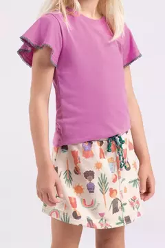 Conjunto Infantil Menina Meia Malha e Moletom Ringado Eco Bugbee - comprar online