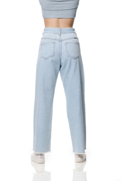 Calça Jeans Teen Wide Leg com Cinto Poah Noah - comprar online