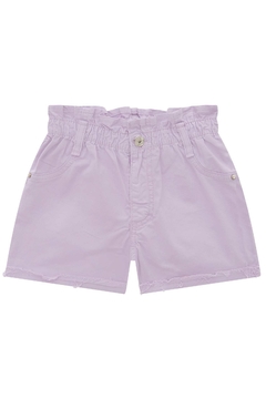 Shorts Em Sarja Com Elastano Infanti