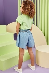 Shorts Infantil Comfy Jeans Com Elastano Infanti - Bailala