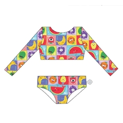 Biquini Infantil Cropped Cara De Criança - comprar online