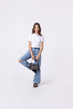 T-Shirt Cropped Teen em Malha Twoin - comprar online