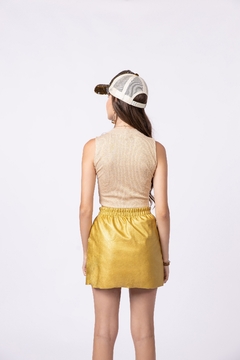 Cropped em Malha Canelada com Lurex Twoin - comprar online