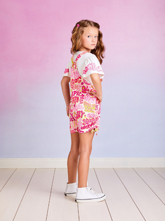 Blusa Infantil com Mangas Estampadas Momi - comprar online