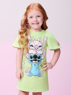 Vestido Verde do Stitch e Angel Momi - comprar online