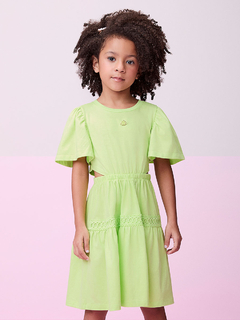 Vestido Verde Aberturas Laterais Momi - comprar online