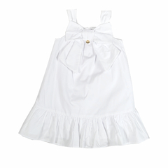 Vestido Branco Com Detalhe De Laço Precoce - comprar online