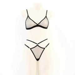 CONJUNTO TULE ILLUSION STRAPPY - Dark B