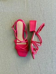 SANDALIA SALTO BLOCO PINK - comprar online