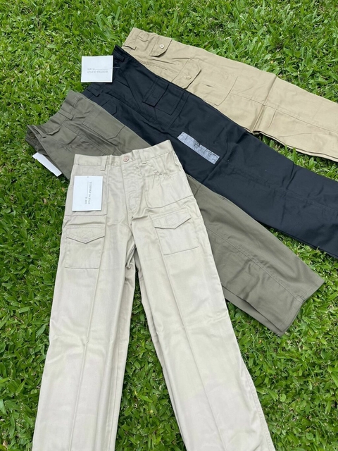 PACKx6 Pantalones cargo gabardina para chicos #GANGA