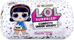 Muñeca Lol Surprise Confetti Under Wraps (L.O.L. Surprise! Confetti Present Surprise Re-released Doll with 15 Surprises)