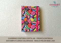 CADERNO COSTURA COPTA A6 - PRONTA ENTREGA - comprar online