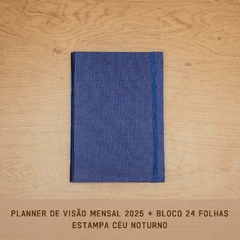 PLANNER VISÃO MENSAL 2025 + BLOCO 24 FOLHAS