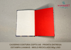 CADERNO COSTURA COPTA A6 - PRONTA ENTREGA - Nandart