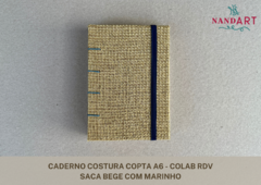 Imagem do CADERNO COSTURA COPTA A6 - COLAB RDV - PRONTA ENTREGA