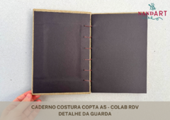 CADERNO COSTURA COPTA A5 - COLAB RDV - PRONTA ENTREGA na internet