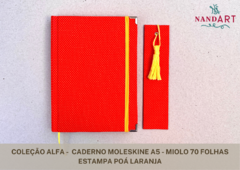 CADERNO MOLESKINE A5 - 70 FOLHAS - COLEÇÃO ALFA - comprar online