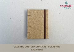 CADERNO COSTURA COPTA A6 - COLAB RDV - PRONTA ENTREGA - comprar online