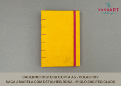 CADERNO COSTURA COPTA A5 - COLAB RDV - PRONTA ENTREGA na internet