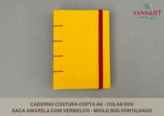 CADERNO COSTURA COPTA A6 - COLAB RDV - PRONTA ENTREGA na internet