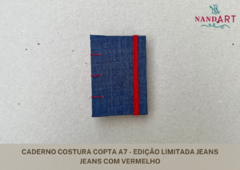 Imagem do CADERNO COSTURA COPTA A7 - EDIÇÃO LIMITADA JEANS - PRONTA ENTREGA