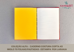 CADERNO COSTURA COPTA A5 - COLEÇÃO ALFA - PRONTA ENTREGA - comprar online