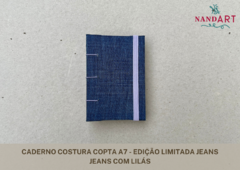 CADERNO COSTURA COPTA A7 - EDIÇÃO LIMITADA JEANS - PRONTA ENTREGA - comprar online