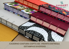 CADERNO COSTURA COPTA A6 - PRONTA ENTREGA