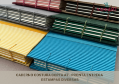 CADERNO COSTURA COPTA A7 - PRONTA ENTREGA