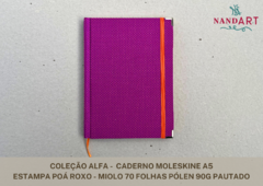 Imagem do CADERNO MOLESKINE A5 - COLEÇÃO ALFA - PRONTA ENTREGA