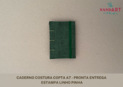 CADERNO COSTURA COPTA A7 - PRONTA ENTREGA - loja online