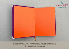 CADERNO MOLESKINE A5 - COLEÇÃO ALFA - PRONTA ENTREGA