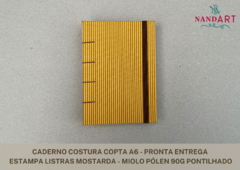 CADERNO COSTURA COPTA A6 - PRONTA ENTREGA - loja online