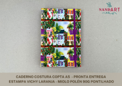 CADERNO COSTURA COPTA A5 - PRONTA ENTREGA - comprar online