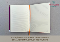 CADERNO MOLESKINE A5 - COLEÇÃO ALFA - PRONTA ENTREGA - comprar online