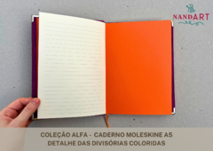 CADERNO MOLESKINE A5 - COLEÇÃO ALFA - PRONTA ENTREGA na internet