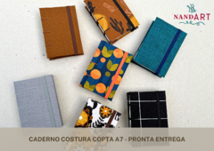 CADERNO COSTURA COPTA A7 - PRONTA ENTREGA - comprar online