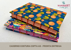 CADERNO COSTURA COPTA A5 - PRONTA ENTREGA