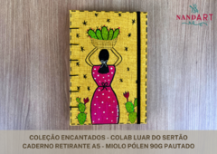 COLEÇÃO ENCANTADOS - CADERNO COSTURA COPTA A5