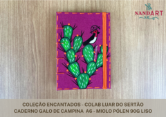 COLEÇÃO ENCANTADOS - CADERNO COSTURA COPTA A6 - Nandart