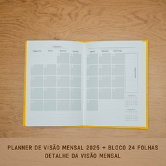 PLANNER VISÃO MENSAL 2025 + BLOCO 24 FOLHAS - PRONTA ENTREGA - comprar online