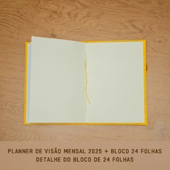 PLANNER VISÃO MENSAL 2025 + BLOCO 24 FOLHAS na internet