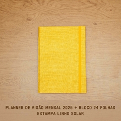 PLANNER VISÃO MENSAL 2025 + BLOCO 24 FOLHAS - loja online