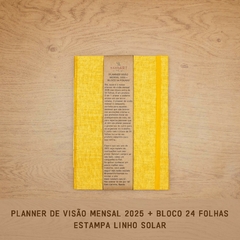 PLANNER VISÃO MENSAL 2025 + BLOCO 24 FOLHAS