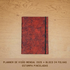 PLANNER VISÃO MENSAL 2025 + BLOCO 24 FOLHAS - comprar online