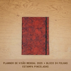 PLANNER VISÃO MENSAL 2025 + BLOCO 24 FOLHAS - PRONTA ENTREGA - comprar online