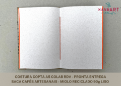 CADERNO COSTURA COPTA A5 - COLAB RDV - PRONTA ENTREGA - loja online