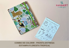 COMBO - LIVRO DE COLORIR + CARTELA DE ADESIVOS - PRONTA ENTREGA - comprar online