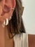 Pierncing fake conch cravejado c correntinha(BR8677) - comprar online