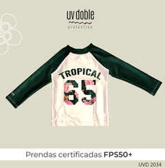 REMERA TROPICAL MANGA LARGA